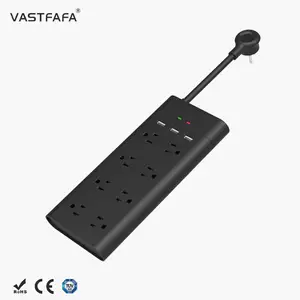 Vastfafa New design power us three pin electric multi plug socket australia
