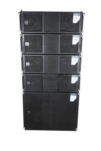 Am208 नियोडिमियम डुअल 8 इंच लाइन सरणी स्पीकर पेशेवर ऑडियो सिस्टम के लिए बहु-कार्यात्मक हॉल पॉलीयूरिया - Product Image 2