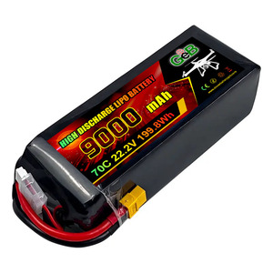 22.2V RC 드론 배터리 FPV 리포 배터리 4S 14.8V 3700/4200/5200/6000/6500/7000/8000/9000mAh 100C 6s 리포 배터리 (드론 장난감용) - Product Image 3