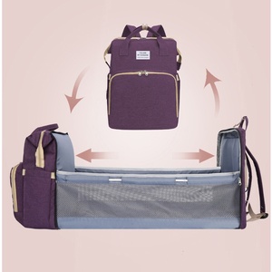 Platzsparende Tragbare Faltbare Babybett-Rucksacktasche für Outdoor, Stillen und Reisen mit Wickeltasche - Product Image 3
