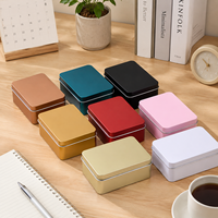 Boîte en fer blanc rectangulaire 107 x 70 x 30 mm pour emballage de comprimés de lait, qualité alimentaire, écologique, impression offset CMYK personnalisée, directement de l'usine