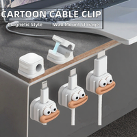 Organisateur de câbles magnétique mural pour bureau, support de câble de charge avec clip pour la gestion des câbles de charge