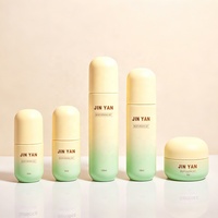 Ensemble de flacons cosmétiques en verre de haute qualité, pot en verre pour soins de la peau, sérum pour le visage, crème pour le visage, flacon de lotion avec finition mate dégradée