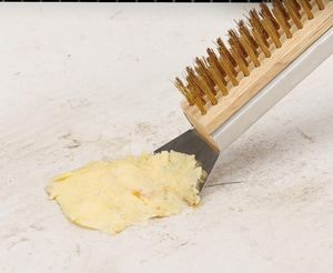 Brosse à pizza en acier inoxydable <span class=keywords><strong>pour</strong></span> le nettoyage du <span class=keywords><strong>four</strong></span> en <span class=keywords><strong>pierre</strong></span> extérieur Brosse à barbecue avec poils efficaces <span class=keywords><strong>pour</strong></span> outils à pizza - Product Image 3