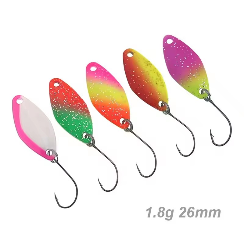1.8g 26mm Copper Metal Spoon Two-side Color Fishing Tackle Artificial Bait  Fishing Bait Fishing Spoon Lure| Alibaba.com