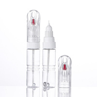 17ML/20ML vacío 2 en 1 botella de pluma de retoque recargable PET reparación de automóviles pintura tinta cepillo tapa para reparación Auto Kit de pluma de retoque