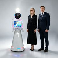 Machine Photobooth Mobile à Bras Robotique avec Lumières Colorées, Écran Tactile iPad et Imprimante Photo Instantanée pour Événements - Offre Spéciale