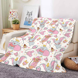 ผ้าห่มผ้าขนแกะสำหรับเด็กทารกผ้าห่มผ้าขนแกะดีไซน์รูปช้างตัวการ์ตูนน่ารัก - Product Image 2