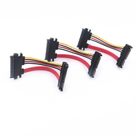 Cable de Alimentación y Datos SATA Serial ATA de 7+15 Pines, Macho a Hembra, para Posicionamiento GPS en Automóviles y Electrodomésticos