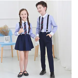 Top Grade Boy Girl Elegant School Uniform Shorts 100% Cotton School Uniform Skirts