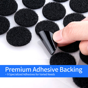 वेल्क्रो स्ट्रैप टेप हुक लूप रोलर्स कस्टम स्व-चिपकने वाले नरम हलकों के लिए भारी शुल्क शुल्क - Product Image 2