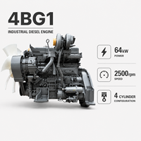 Moteur diesel ISUZUU 4BG1 refroidi par eau, 4 temps, atmosphérique, petit moteur, unité de puissance robuste pour excavatrice, générateur, usage industriel