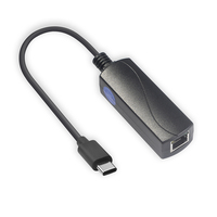 SDaPo P2C5V Power Over Ethernet Wired PD2.0 USB C Tipo C a RJ45 Adaptador Ethernet Tarjeta de red para teléfono Tablet
