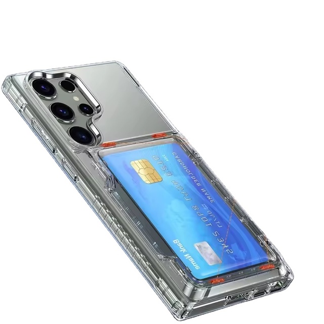 Wallet Case for Samsung Galaxy S24 + S24 Fe S23 S22+ S22 Ultra S21 + S21 Ultra Z Fold4 Z Flip 4 A53 Clear Cover