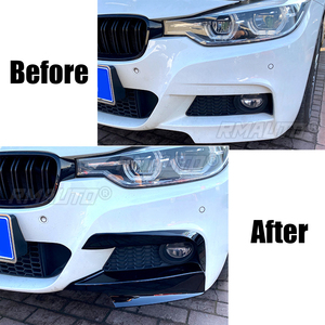 ชุดแต่งกันชนหน้ารถยนต์ BMW ซีรีส์ 3 รุ่น F30 F31 M Sport 320i 325i ปี 2012-2018 จำนวน 2 ชิ้น ครอบไฟตัดหมอก ช่องระบายอากาศ ลายคาร์บอนไฟเบอร์ - Product Image 4