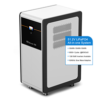 Batterie au lithium Lifepo4 tout-en-un 51,2 V 600 Ah 30 kWh et onduleur hybride 11 kW, batterie montée au sol 48 V, système d'alimentation solaire domestique