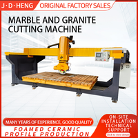 Routeur CNC de bureau, découpeuse de carreaux électrique à jet d'eau, entièrement automatique, pour la découpe de dalles de pierre à chanfreinage à 45 degrés, 15 kW