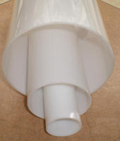 Tube en plexiglas givré en PMMA acrylique sablé pour la décoration lumineuse LED