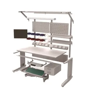 steel Antistatic workbench repair work table for electric with permanent ESD function