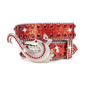 Nuevo cinturón de diamantes de imitación con hebilla de cocodrilo brillante para promoción - Product Image 2