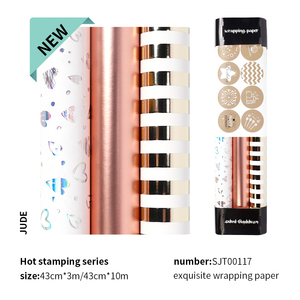 Wrapping <b>Paper</b> 43*300cm Factory Manufacturer Custom 80g <b>Paper</b> Birthday Valentine's Day Cartoon <b>Glossy</b> <b>Paper</b> Gift Wrapping - Product Image 6