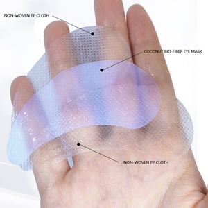 Masques pour les yeux en gel de biocellulose végétaliens à marque privée, 7 paires, au ferment de noix de coco et vitamine C, <span class=keywords><strong>anti</strong></span>-âge, pour <span class=keywords><strong>cernes</strong></span>, OEM - Product Image 5