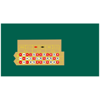 Tapis de roulette américain 0 00 en feutre de velours de casino, 1500*2600 mm, imperméable, ignifuge, impression personnalisée