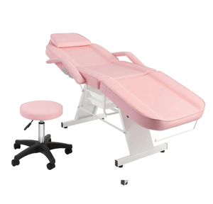 Professional Facial Table Beauty Chair for Salon PVC Leather Facial Bed for Massage Waxing With <b>Stool</b> - Product Image 2