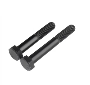 Hex Head Cap <b>Screw</b> Metric 12mm Diameter Carbon Steel Class 8.8 Black Coated Coarse Thread - Product Image 1