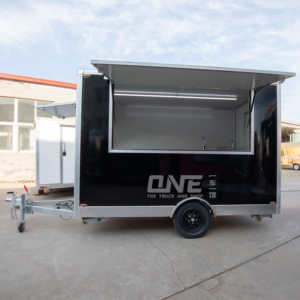 Chúng tôi tiêu chuẩn thực phẩm Trailer xe tải giỏ hàng kem thực phẩm Trailer xe tải di động vuông thực phẩm Trailer với một trục - Product Image 3