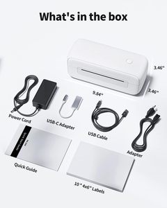 Impresora de Etiquetas de Envío Phomemo PM246S/B246D 4x6, Impresión Térmica con Interfaz USB, Estilo de Color, Impresión Térmica para Etiquetas Adhesivas - Product Image 6