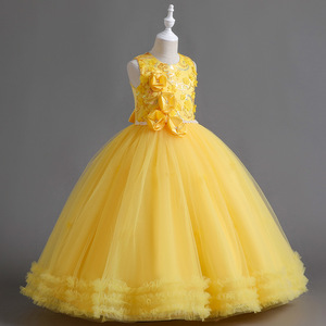 Navidad niña princesa <span class=keywords><strong>vestido</strong></span> sin mangas brillante niños Formal comunión cumpleaños fiesta extravagante <span class=keywords><strong>vestido</strong></span> de noche - Product Image 3