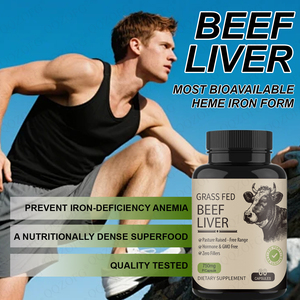60 Capsules de Foie de Bœuf Nourri à l'Herbe – Prévient l'Anémie En Défaut de Fer – Superaliment Nutritionnel Dense – Qualité Adulte Testée - Product Image 4