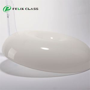 OEM Customized Opal White Blown Glass LED Lamp Shade Fused Glass <b>Globe</b> Chandelier Pendant <b>Light</b> Middle Sizes Eye Caring 3-Year - Product Image 2