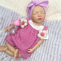 Poupée Reborn en Silicone Faite à la Main de 20 Pouces, Caractéristiques Détaillées, Texture Réaliste, Poids Authentique, Peut Se Laver, Poupées Interactives