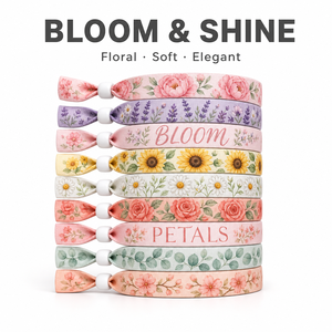 Bracelet en polyester personnalisé avec capteur de température et code QR, modèle Die Line, écologique pour événements - Product Image 2