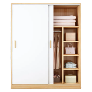 Armario de Almacenamiento Moderno y Sencillo para Dormitorio Familiar Pequeño con Puerta Corredera Extensible - Product Image 2