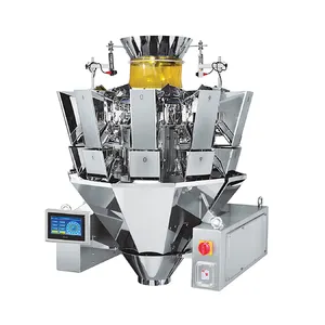 Máquina de pesaje de cabezales múltiples de embalaje de chips de dulces suaves automática de alta tecnología