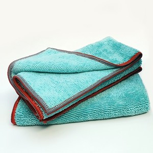 Serviette de lavage auto en microfibre 40x40cm 500GSM, tissu absorbant brossé pour véhicules - Product Image 4