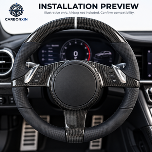 Volante para Porsche Cayenne Macan Panamera Boxster Coupe para gt4 958 92a 997 987 993 957 95b 981 911 718 992-Sin Airbag - Product Image 5