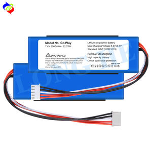 Reemplazo de batería <span class=keywords><strong>original</strong></span> <span class=keywords><strong>Precio</strong></span> al por mayor 7,4 V 3000mAh Baterías potentes GSP1029102 01 Bateria para altavoces Harman Go Play - Product Image 1