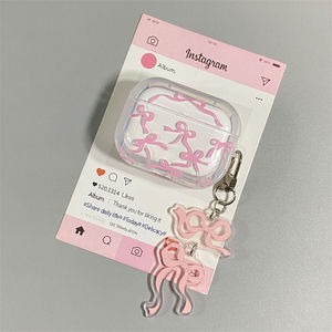 Couverture d'écouteur d'arc rose de nouveau style pour <span class=keywords><strong>Airpods</strong></span> 1 <span class=keywords><strong>2</strong></span> Pro 2nd Gen 4-accessoire en gros bon marché pour étui <span class=keywords><strong>Airpods</strong></span> - Product Image 3