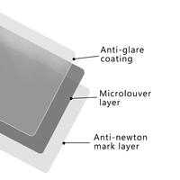 LFD1243 2022 Film PET HD transparent pour ordinateur portable de 14 à 27 pouces, 0,4 mm, anti-espion, filtre de confidentialité à 180° avec anti-reflet