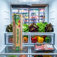 Film alimentaire PVC sur mesure multi-tailles, 10 microns, haute perméabilité à l'oxygène, pour l'emballage des aliments frais