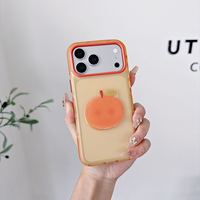 Coque de téléphone personnalisée en gros, design coloré, boutons indépendants, givrée semi-transparente, antichoc, pour iPhone 18 Pro