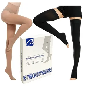 Femmes hommes 2 grade médical bas varices et symptômes d'œdème collants de compression collants classe 1 3 4 de varices