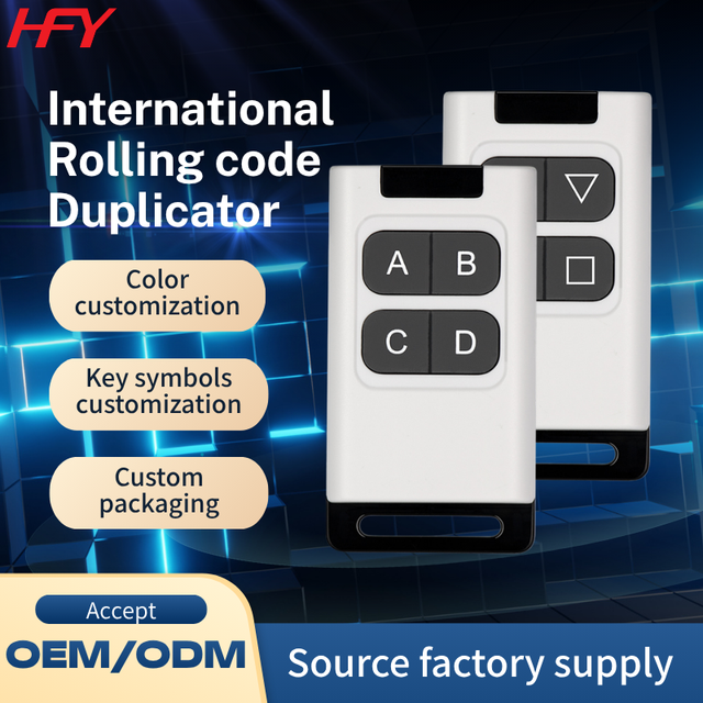 Rolling Code Remote Control LED Indicator 4-Button AAA Battery Wireless RF Transmitter Privacy Function Auto Doors Garage Crane