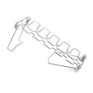 Soporte Ajustable para Asar Pollo 304 Acero Inoxidable Expandible 14 Ranuras Acero Inoxidable Rack Vertical Grill Tower - Product Image 5