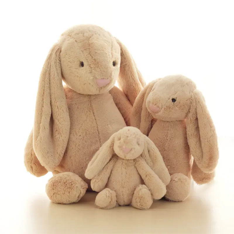 2023 Custom Cute Soft Stuffed Animal Dolls Easter Bunny Long Ears Doll Plush Rabbit Toys for Wedding Gift