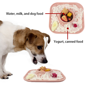 Custom Slow Feeder Silicone Dog Bowl <b>Mats</b> Anti Slip Suction Cup Anti Anxiety Pet Licking <b>Mat</b> - Product Image 3